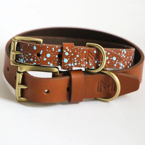 Mars and Mocha - Tan Leather Collar