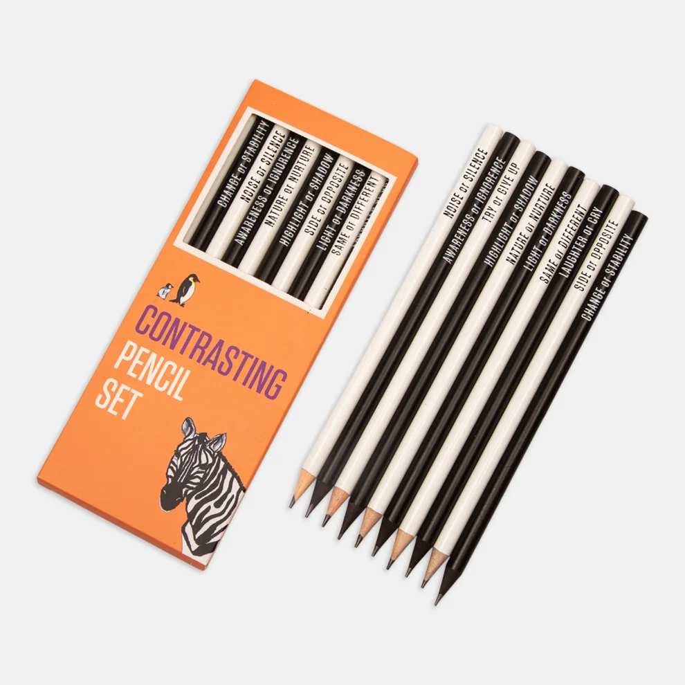 PK Design - Contrasting 4lü Set Paketi Defter - Kalem