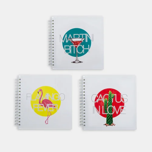 PK Design - Hipster Series Notebooks - Icons Set Of 3