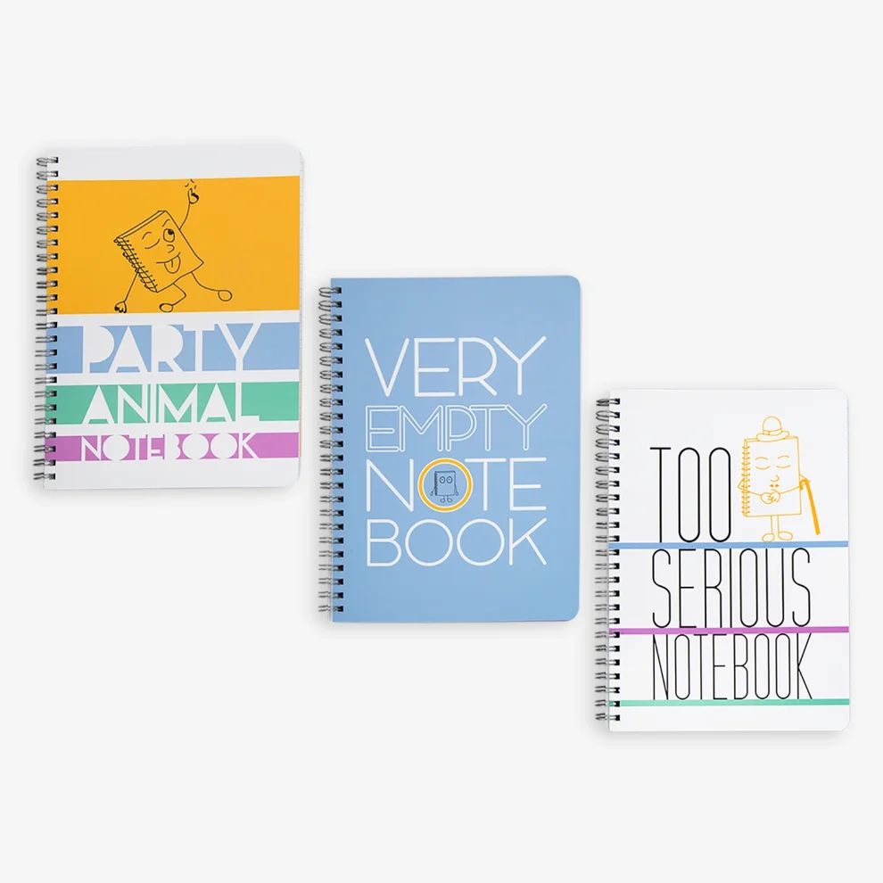 PK Design - Notebook Notebooks: 3'lü Set