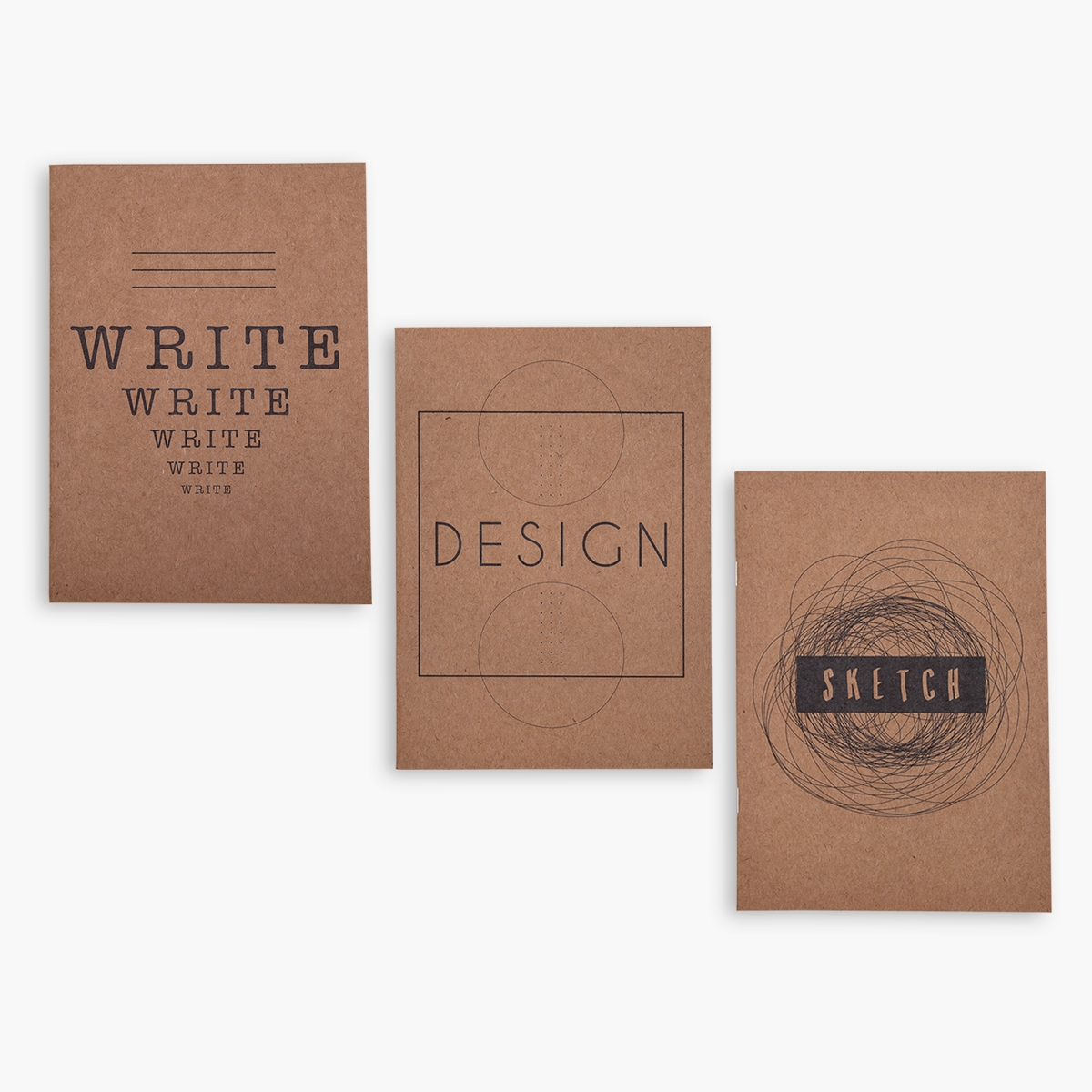 Writedesignsketch Notebooks: 3'lü Set