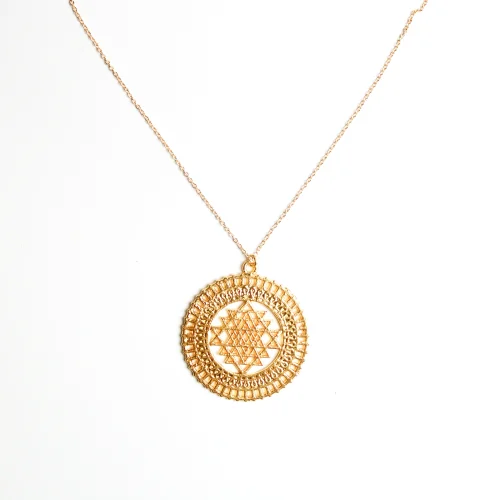 Boho Yoga Art - Sri Yantra Necklace