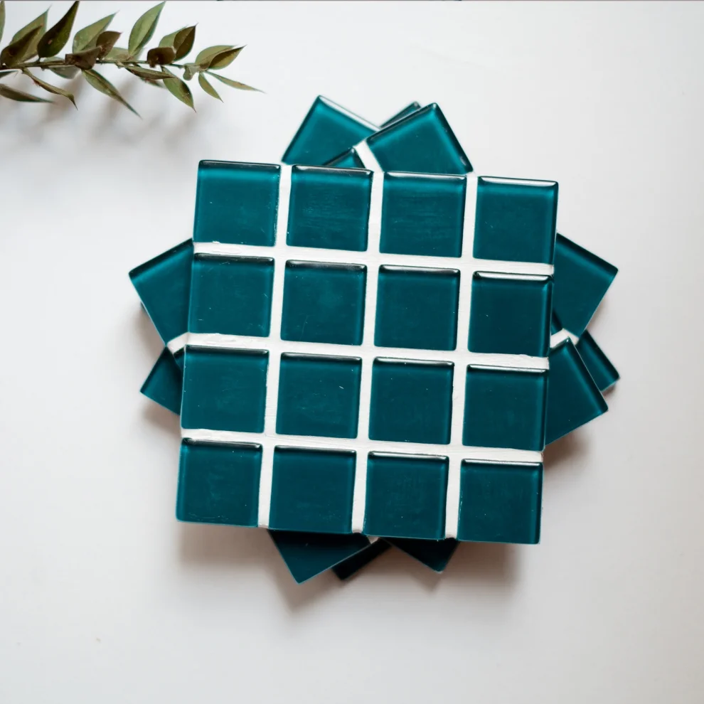 fi.dayy - 4-pack Mosaic Coasters