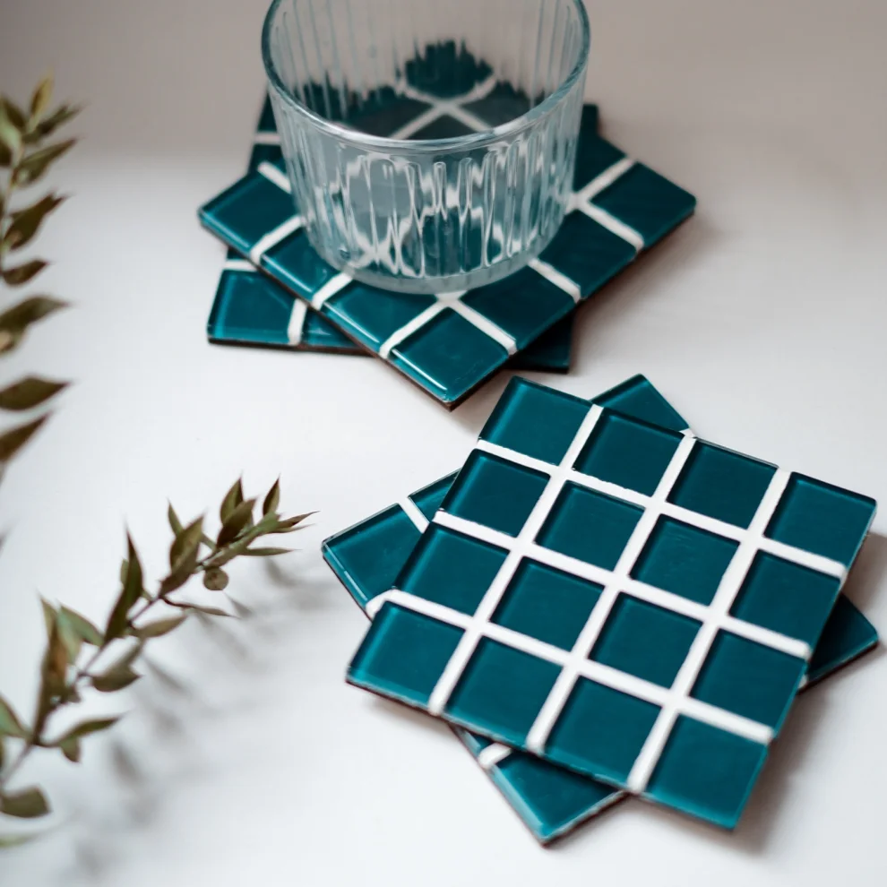 fi.dayy - 4-pack Mosaic Coasters