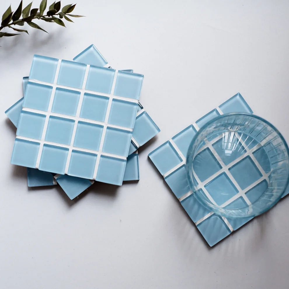 fi.dayy - 4-pack Mosaic Coasters