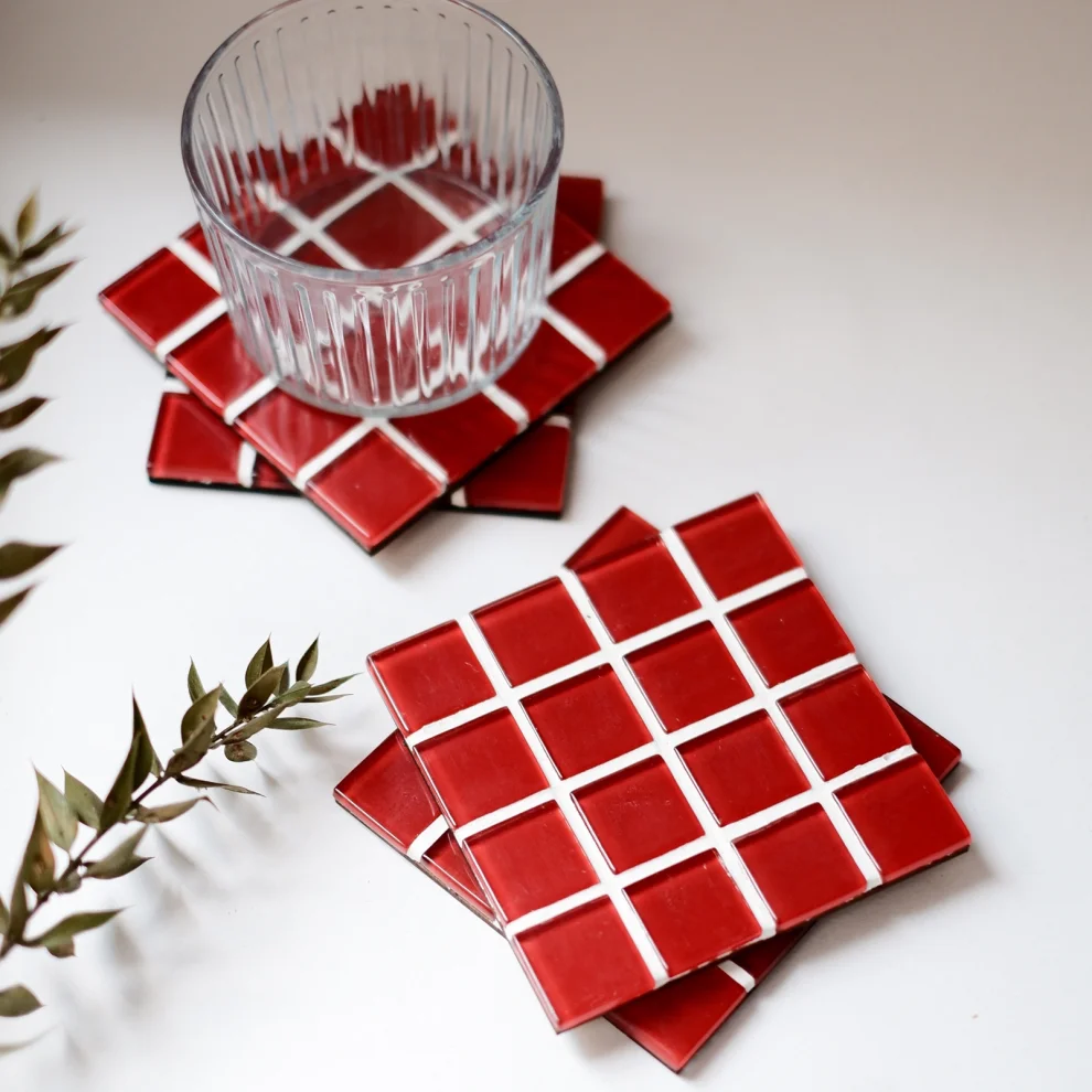 fi.dayy - 4-pack Mosaic Coasters