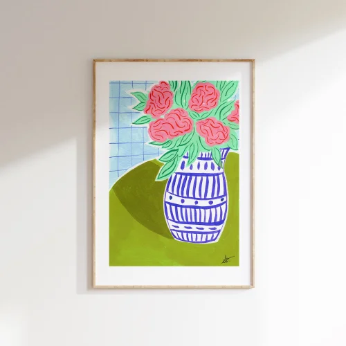Elif Işık Töreci - Pink Hydrangea - Fine Art Print