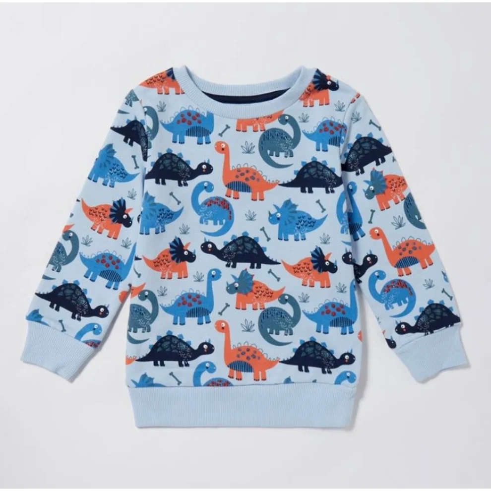 My Cutie Pie - Dinosaur Printed Sweatshirt