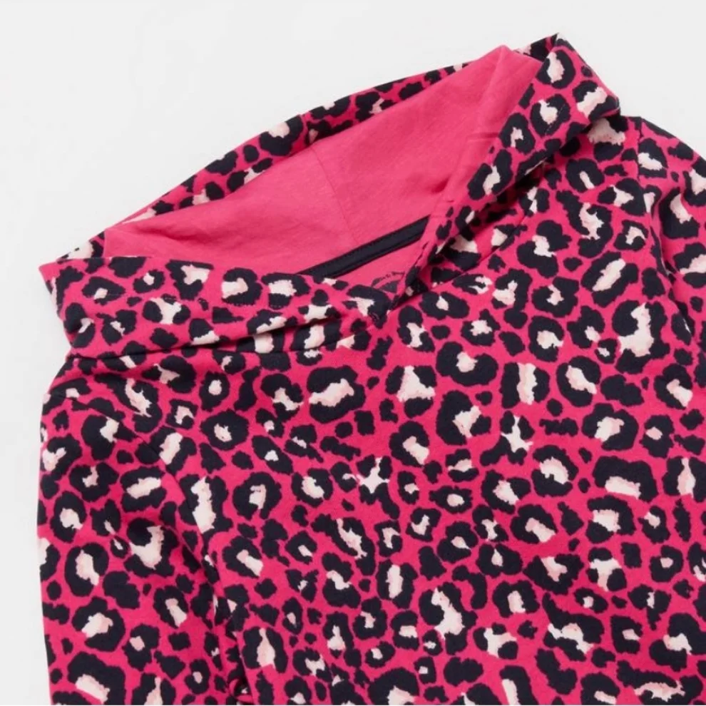 Pink cheetah shop print hoodie