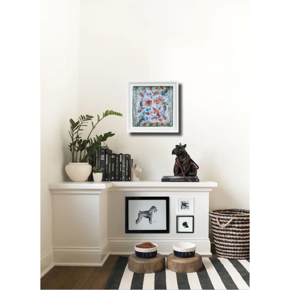 Un Poco - Australian Animals Framed Silk Art