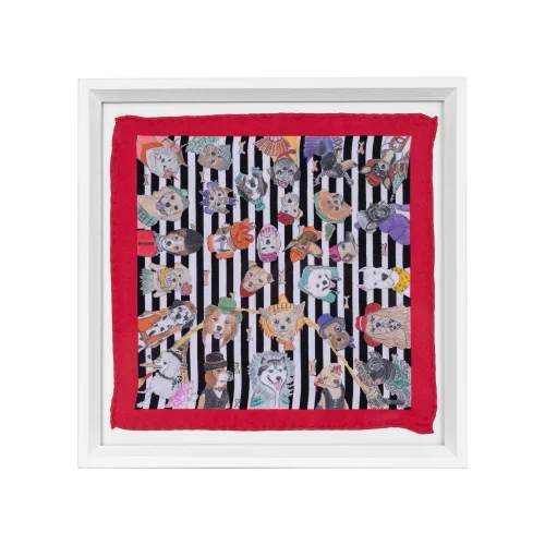 Un Poco - My Dog Is The Best Framed Silk Scarf