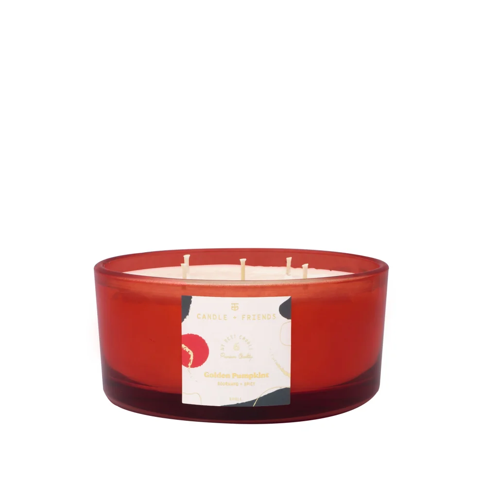 Candle and Friends - No.6 Golden Pumpkint Special Edition Five Wick Glass Candle