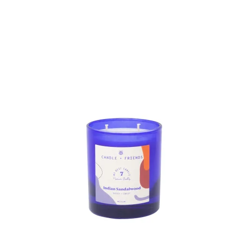 Candle and Friends - No.7 Indian Sandalwood Special Edition Çift Fitilli Cam Mum