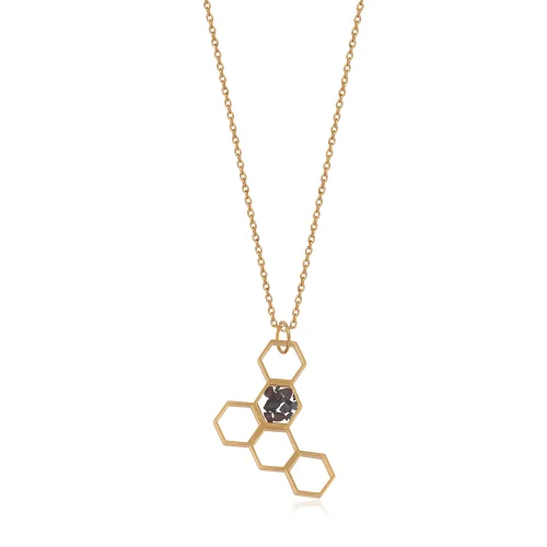 GanvyDesign - Honeycomb Obsidyen Necklace