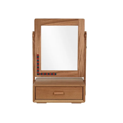 Gugarwood - Moon - Wooden Mirror With Drawers