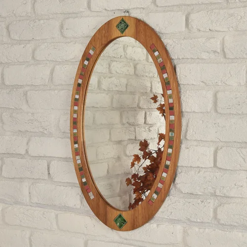 Gugarwood - Elloptical Dream Wooden Wall Mirror - Il