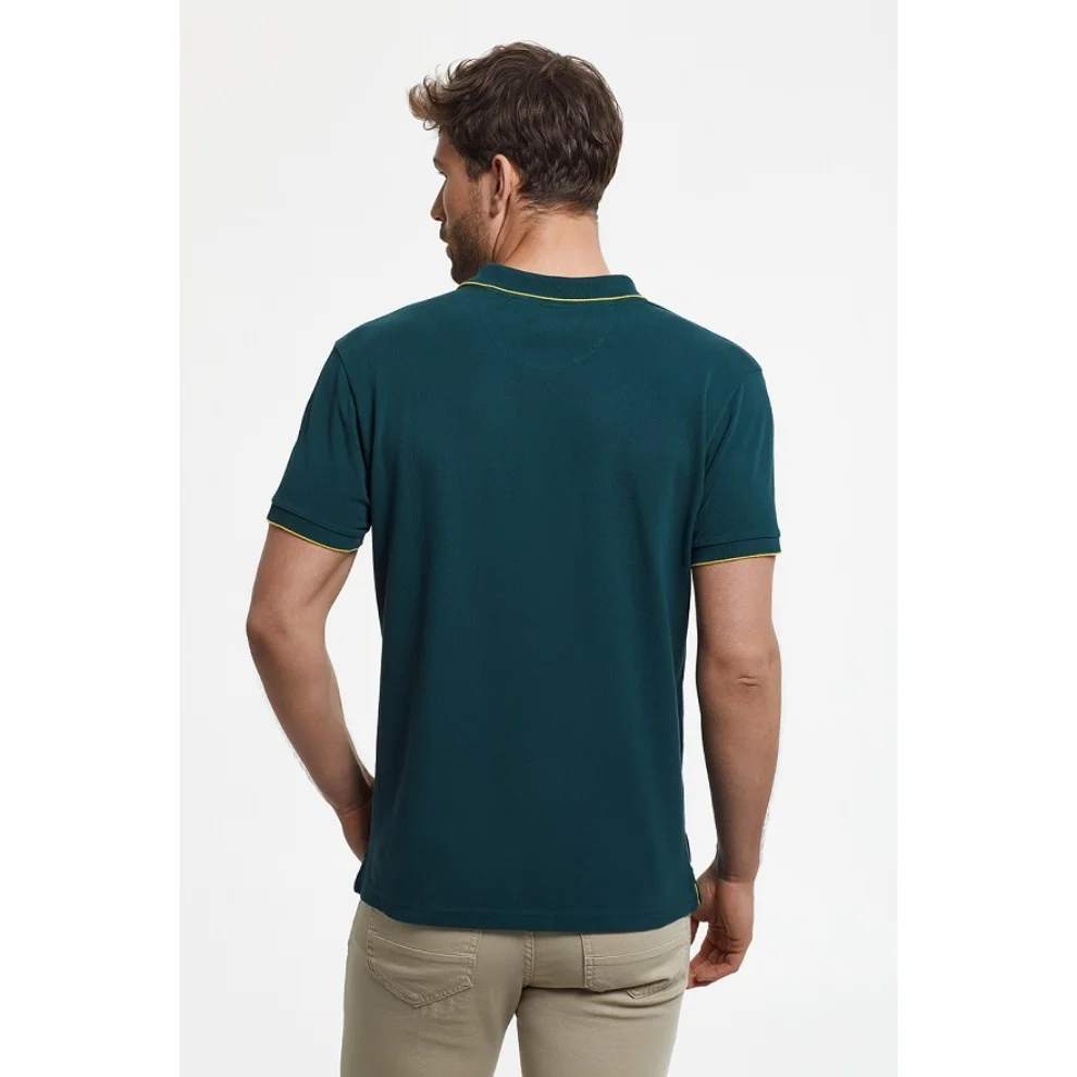 Port Royale	 - Yaka Detaylı Basic Pike Polo