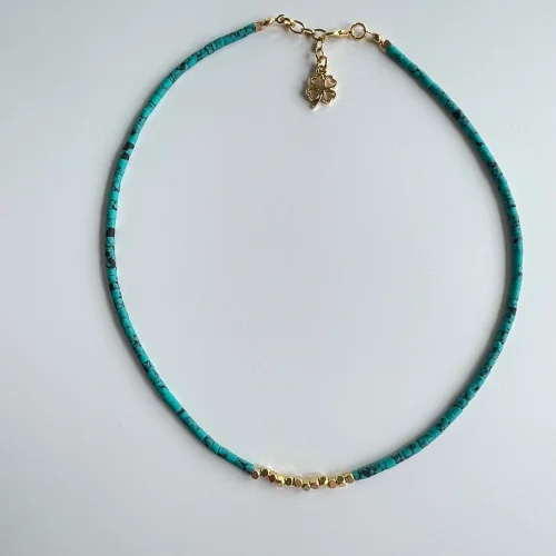 Byebruketenci - Afgan And Gold Bead Necklace