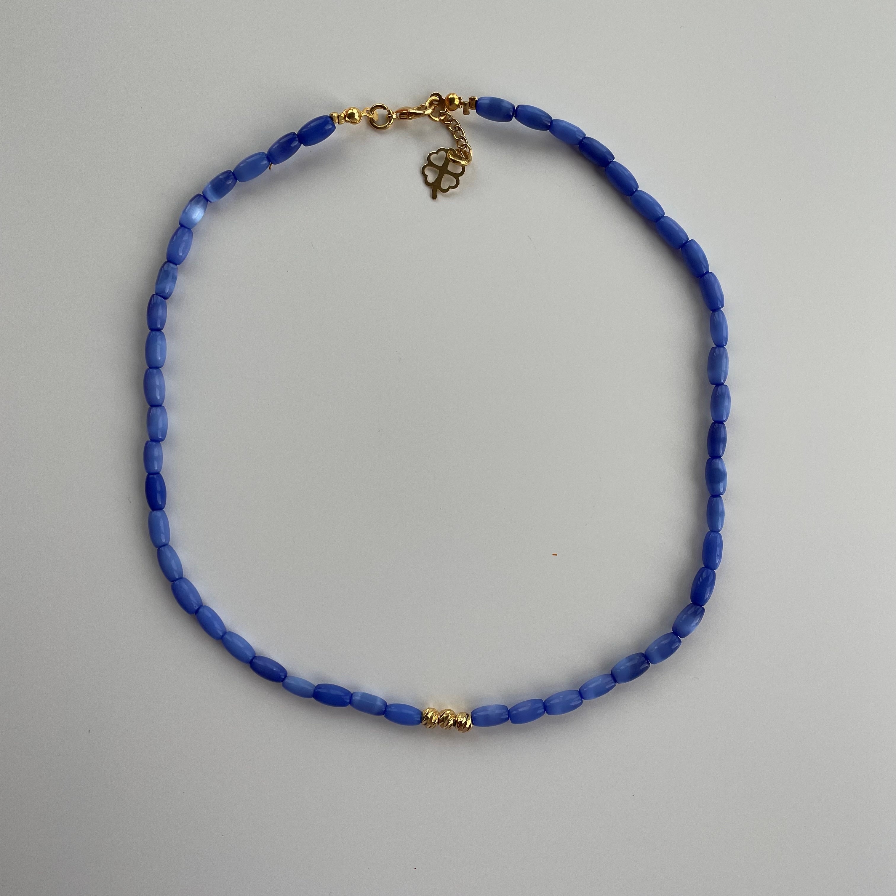 Bead With Gold Detail Necklace