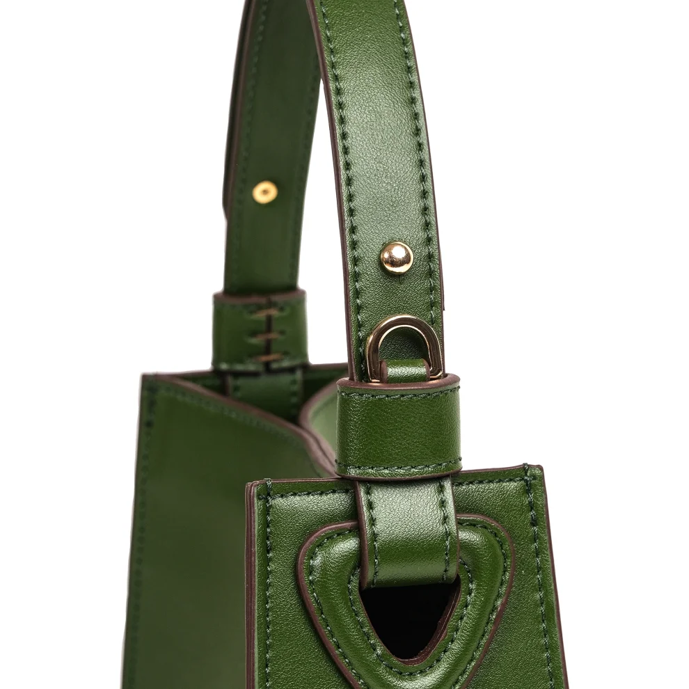 Mianqa - Cereus Vegan Apple Leather Leather Crossbody & Shoulder Bag