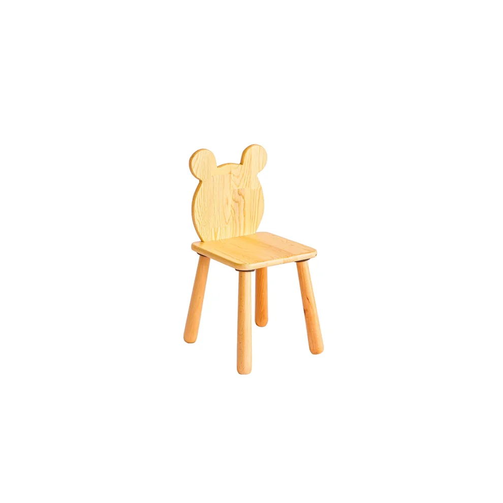 Woodnjoytoy - Bear Wooden Chair