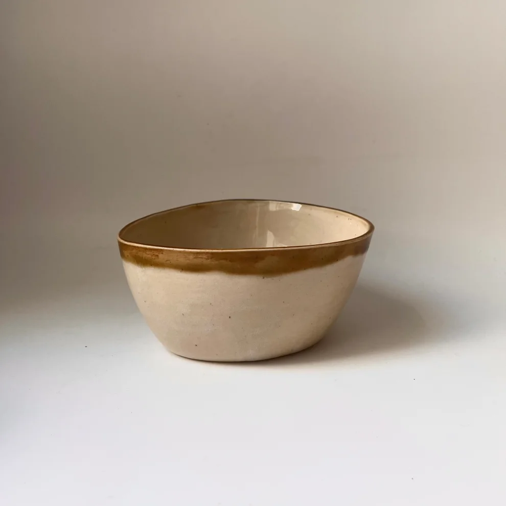 Elly Ceramics - Amorf Bowl Creme | hipicon