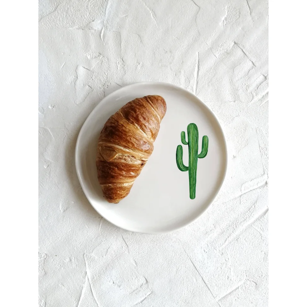 Fusska Handmade Ceramics - Cactus Plate