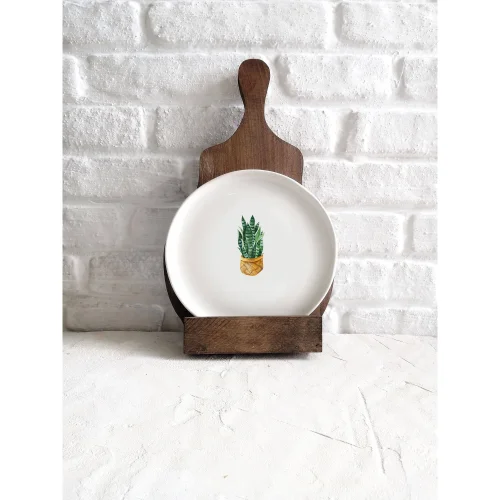 Fusska Handmade Ceramics - Leaf Plate -ıv