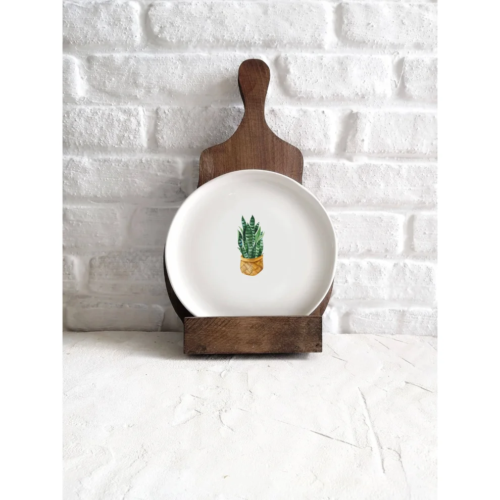 Fusska Handmade Ceramics - Yaprak Tabak -ıv