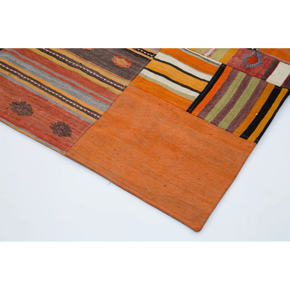 Rug N Carpet - Tracy Handmade Anatolian Kilim Patchwork Rug