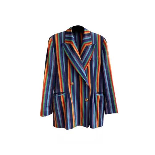 Hello Stranger - Colorful Striped Blazer Jacket