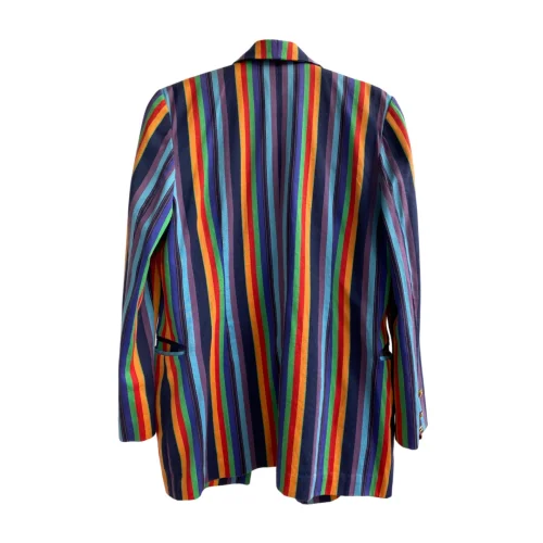 Hello Stranger - Renkli Çizgili Blazer Ceket