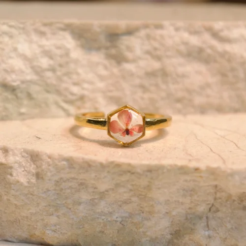 Fiorel Design - Real Flower Ring - One And Only Pink