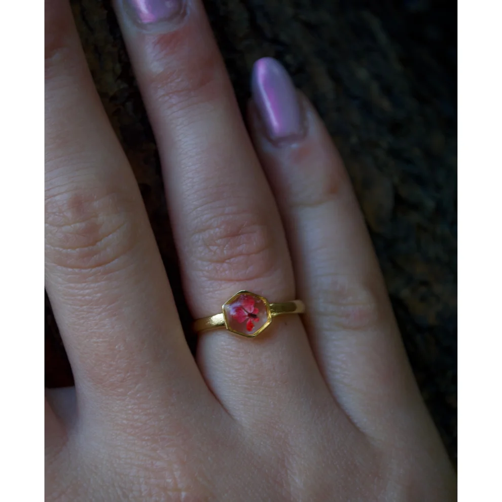 Fiorel Design - Real Flower Ring - One And Only Pink