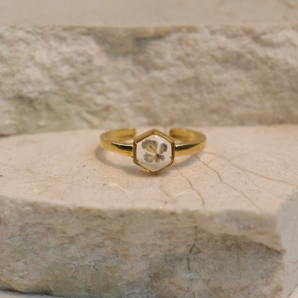 Real shop flower ring