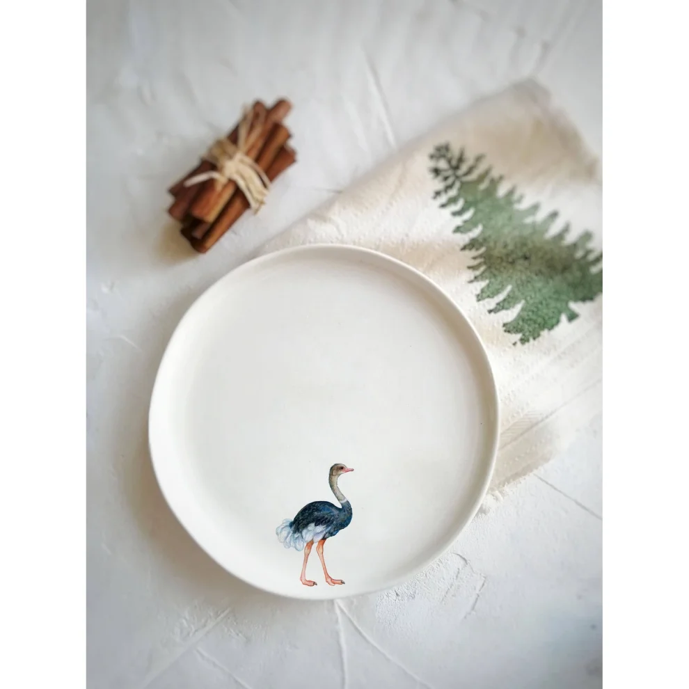 Fusska Handmade Ceramics - Animal Plate - Il