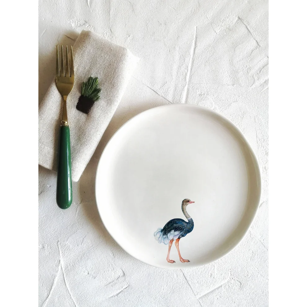 Fusska Handmade Ceramics - Animal Plate - Il