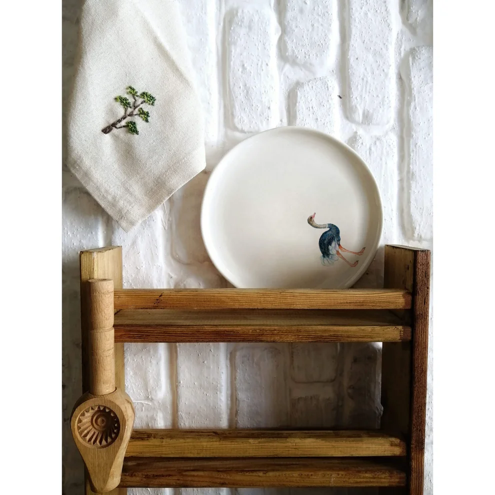 Fusska Handmade Ceramics - Hayvan Tabak - Il