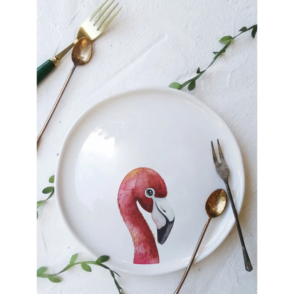 Fusska Handmade Ceramics - Animal Plate - Ill