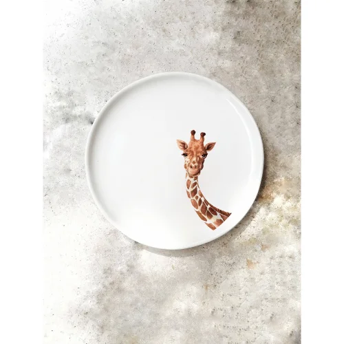 Fusska Handmade Ceramics - Animal Plate -ıv