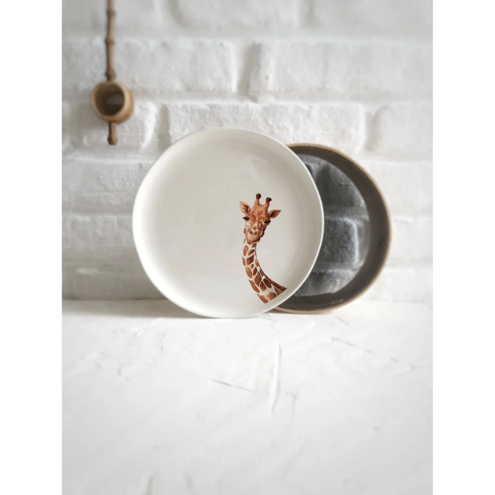 Fusska Handmade Ceramics - Animal Plate -ıv