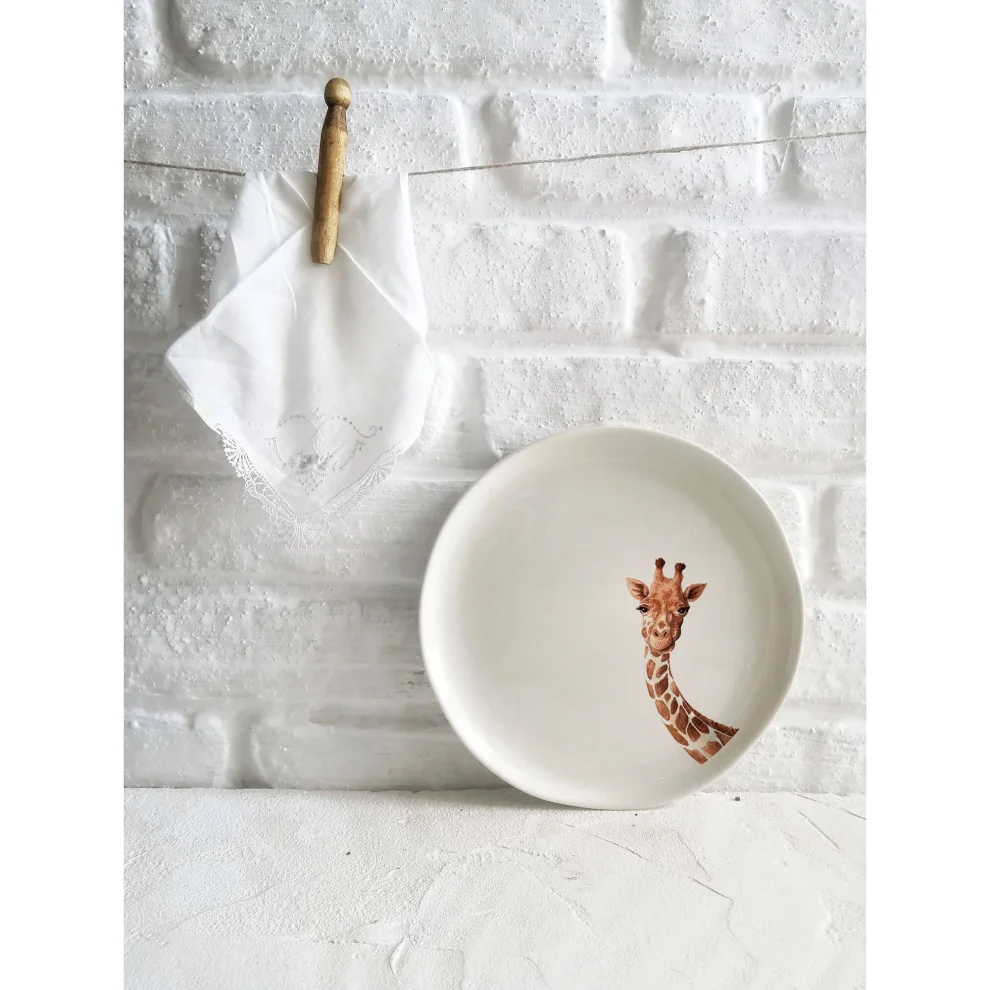 Fusska Handmade Ceramics - Animal Plate -ıv