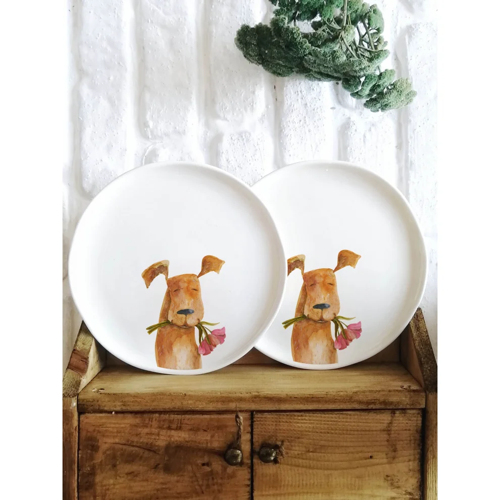 Fusska Handmade Ceramics - Animal Plate - Vl