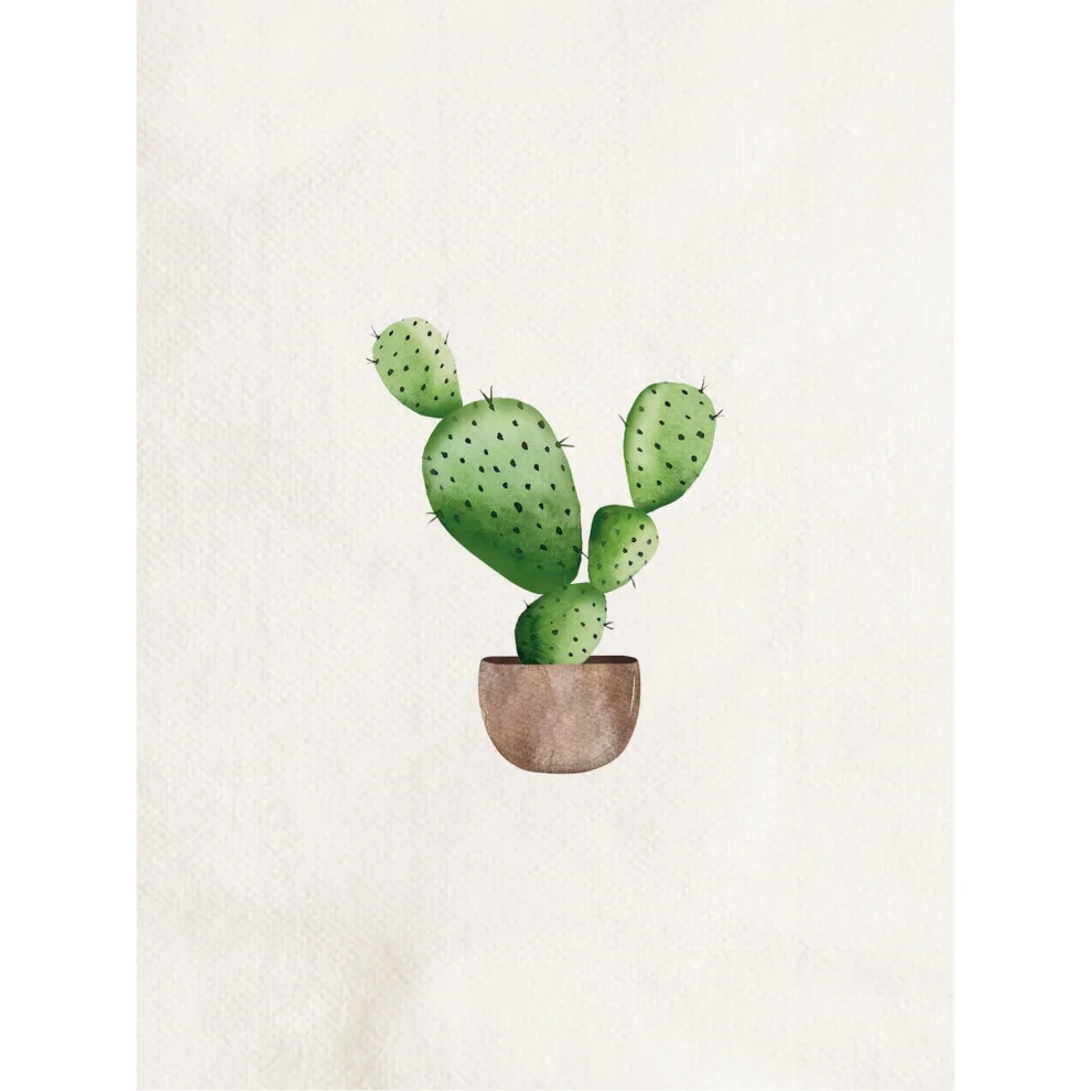 Fusska Handmade Ceramics - Cactus Plate - V