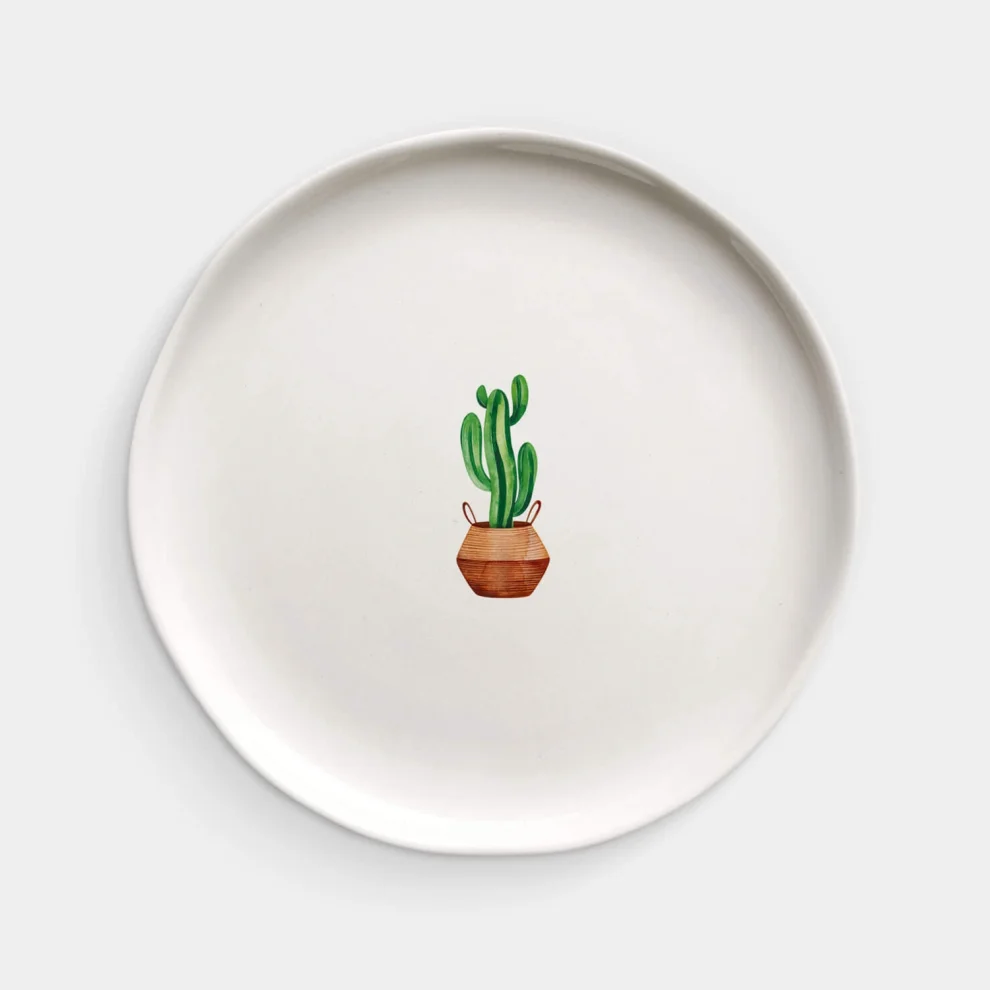 Fusska Handmade Ceramics - Cactus Plate - Ill