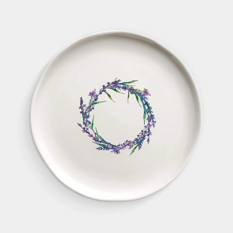 Fusska Handmade Ceramics - Lavender Plate - Ill