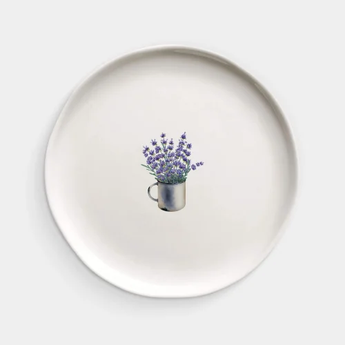 Fusska Handmade Ceramics - Lavender Plate - V