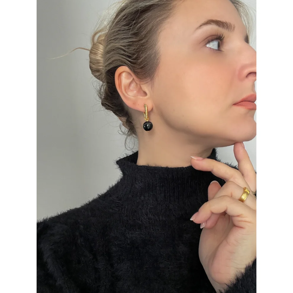 Pierre Violette - Melenia Agate Earrings