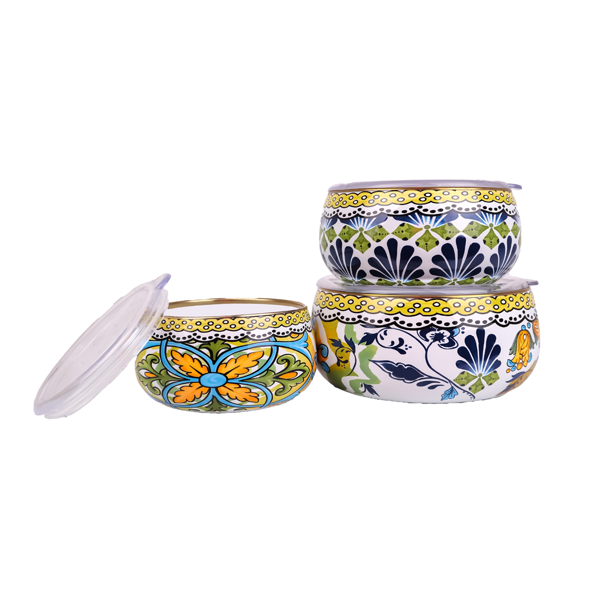 Selge 3-piece Enamel Storage Container