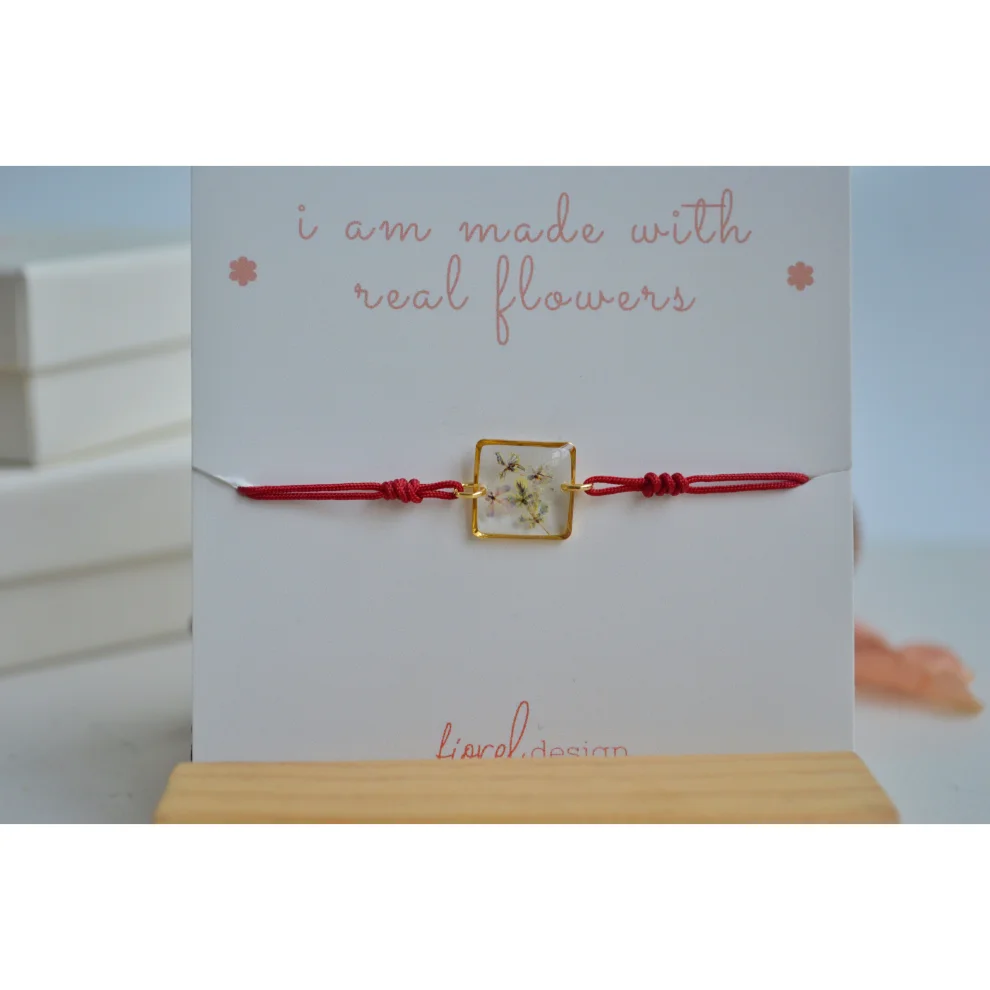 Fiorel Design - Real Flower Tiny Garden Square Bracelet